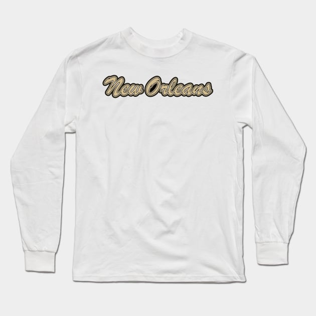 Football Fan of New Orleans Long Sleeve T-Shirt by gkillerb